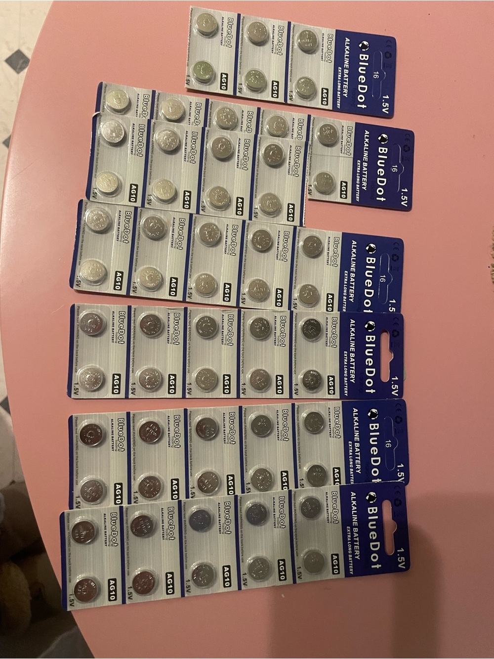 AG10 1.5V Alkaline Button Cell Batteries - Silver (Pack)